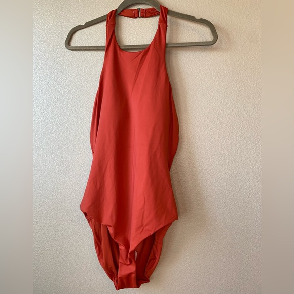 Andie Luzon Chili Pepper One Piece Halter Swimsuit Large - Picture 3 of 8